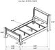 Coaster® Louis Philippe White Twin Sleigh Panel Bed-3