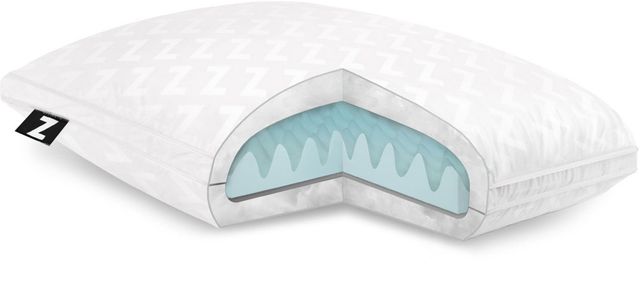 Malouf® Z® Gel Convolution® Low Loft Pillow-0