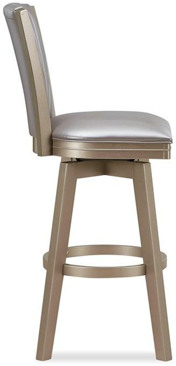 New Classic® Home Furnishings Jazz Pearl 24" Swivel Counter Stool-1