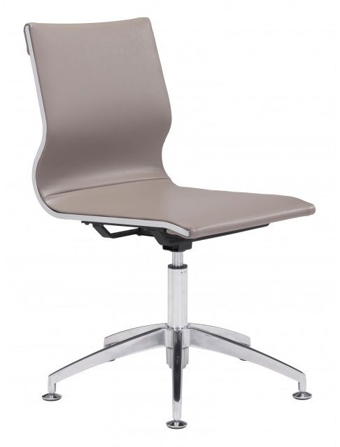 Zuo® Modern Glider Taupe Conference Chair-0