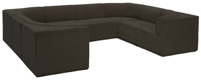 Meridian Furniture Ollie 8-Piece Brown Modular Sectional-0