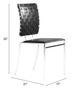 Zuo® Criss Cross Black Dining Chair-4