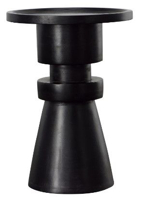 Dovetail Furniture Bordon Black Side Table-0