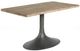 Nest Home Collections Megan Medium Gray Dining Table with Iron Base-0