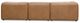Moe's Home Collection Form Signature 4-Piece Sonoran Tan L-Shaped Modular Leather Sectional-3