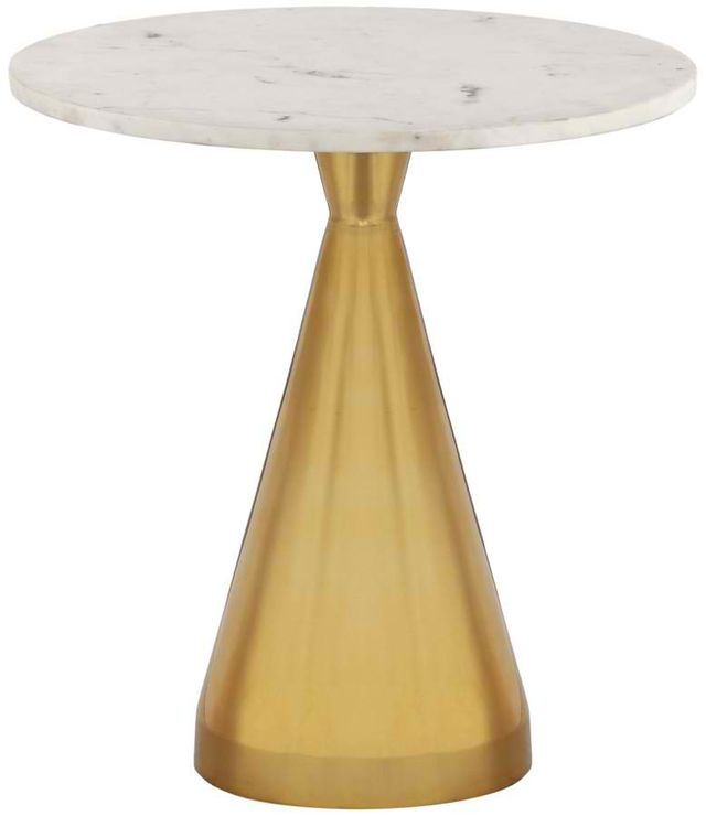 Meridian Furniture Emery Brushed Gold End Table-0