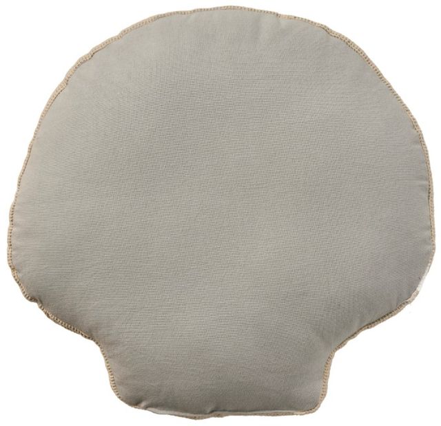 Nourison Home™ Mina Victory Coastal Accessories Blue Embellished Seashell 15"x15" Throw Pillow-1