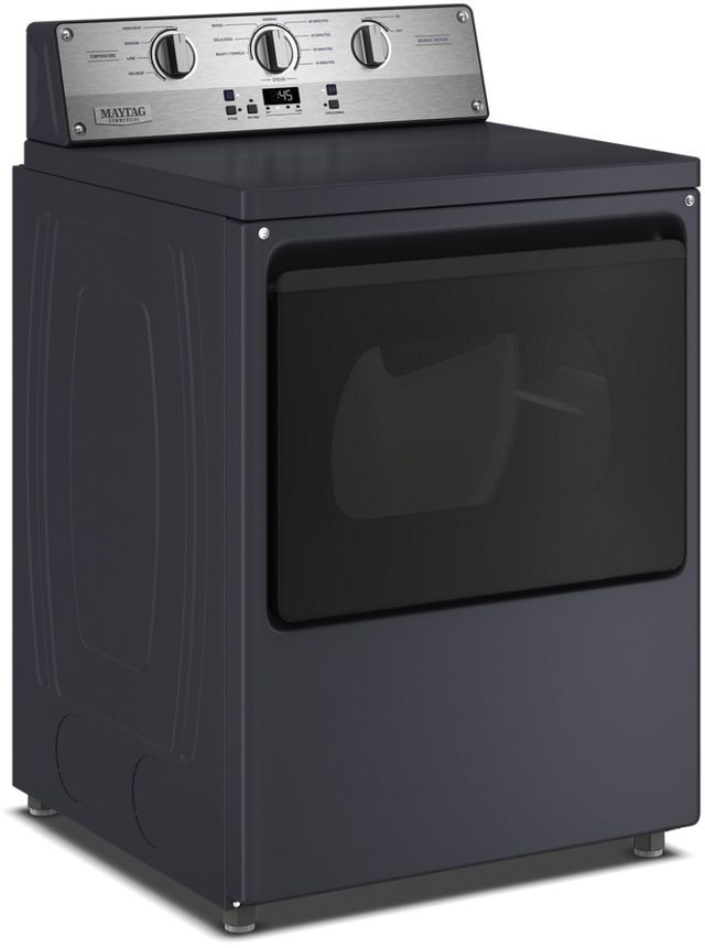 Maytag® Commercial 7.5 Cu. Ft. Midnight Steel Commercial-Grade Vented Electric Dryer-3
