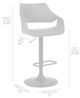 Armen Living Aspen Black Adjustable Swivel Bar Stool-4