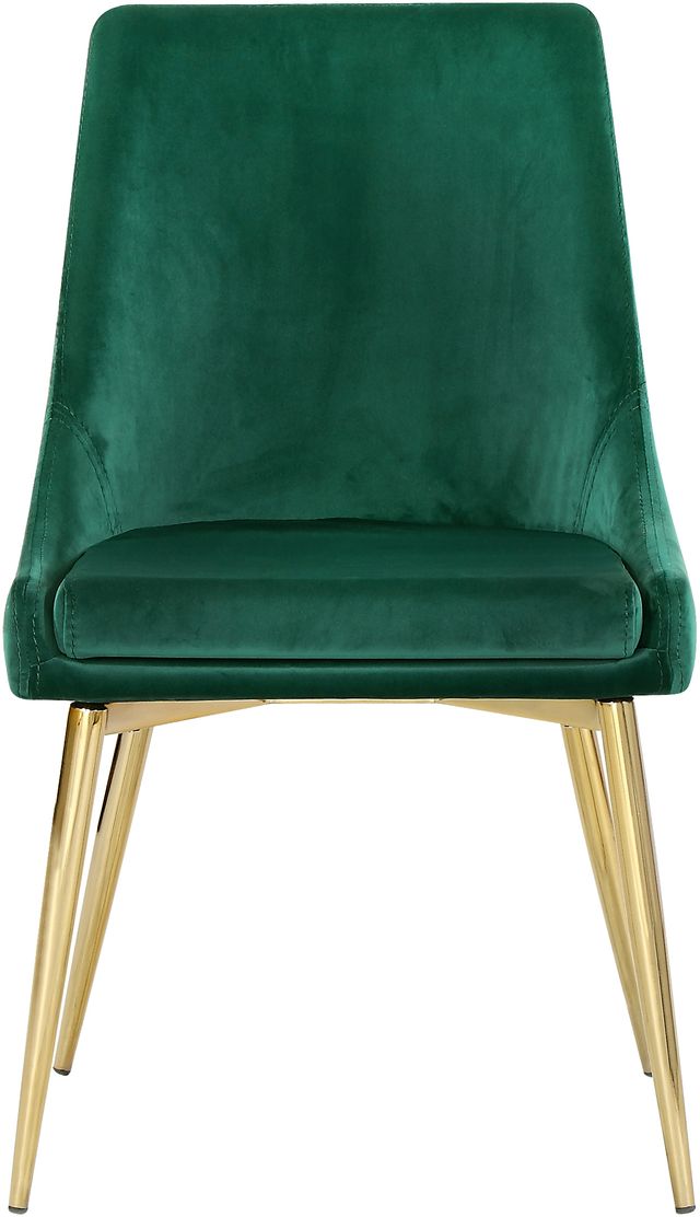 Meridian Furniture Karina Green/Gold Velvet Dining Chair-1