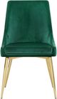 Meridian Furniture Karina Green/Gold Velvet Dining Chair-1