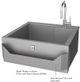 Hestan® 30” Stainless Steel Insulated Sink and High Shelf-4