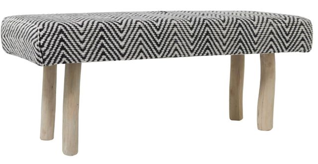Deco Marche Black/Brown Bench-1