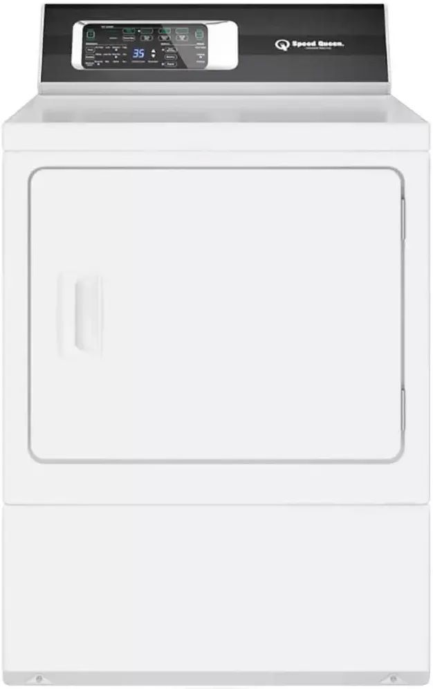 Speed Queen® DR7 7.0 Cu. Ft. White Front Load Electric Dryer-0