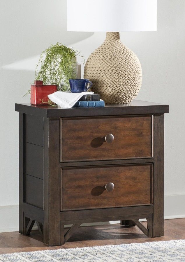Legacy Classic Lake House Dried Tobacco/Pinecone Drawer Nightstand-1