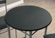Monarch Specialties Inc. 3 Piece Black Silver Metal Dining Set-2