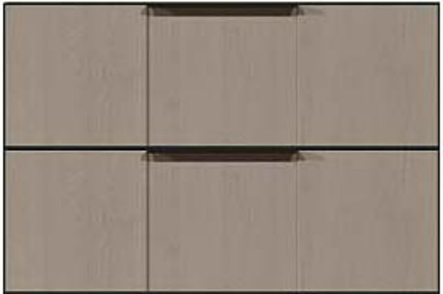Country View Woodworking Customizable American Modern 28'' 5-Drawer Metal Legs Chest-1