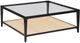 Coaster® Amherst 2-Piece Tempered Glass Top Occasional Table with Black Base Set-4