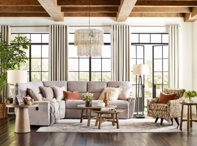 La-Z-Boy® Ava Oyster Reclining Sectional with Custom Layout Options-4