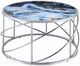 ACME Furniture Lyda Blue Coffee Table with Chrome Base-0