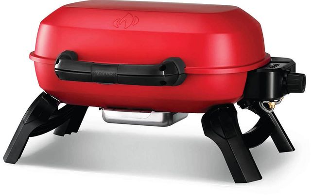 Napoleon TravelQ™ 240 1-Burner Red Portable Natural Gas Grill-1
