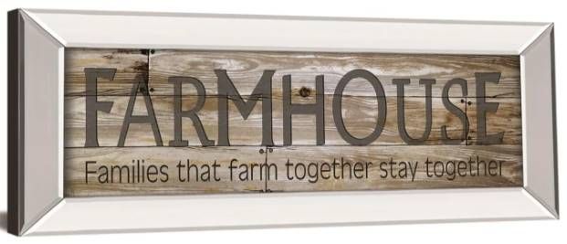 Classy Art Farmhouse by Cindy Jacobs Mirrored Frame Wall Art-1