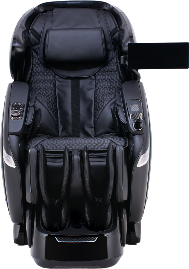 Cozzia® Quantum Black/Matte Black Power Massage Chair | Darvin