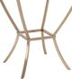 Decor-Rest® Furniture LTD Ponte Antique Mirror Side Table with Gold Base-1