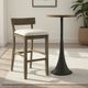 Armen Living Merie 2-Piece Putty Brown/White Barstool Set-1