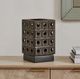 Uttermost® Lattice Brown Indoor-Outdoor Lantern Candleholder-1