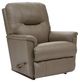 La-Z-Boy® Aries Ecru Leather Manual Rocking Recliner-0