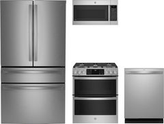 GE Profile™ 4 Piece Stainless Steel Kitchen Package