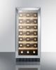 Summit® 15" Stainless Steel Wine Cooler-2