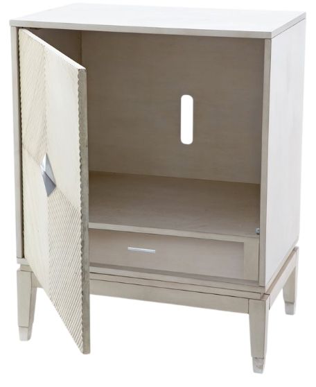 YHD Blanco Accra Antique White Small Cabinet-3
