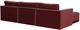 TOV Furniture Willow 4-Piece Red Modular Sectional-3