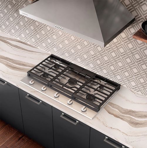 36-Inch Gas Cooktop in Modern Kitchen