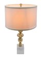 A & B Home Gold/White Aluminum 15" Table Lamp-2