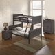 Furniture of America® Witham Charcoal Brown Full/Twin Bunk Bed-1