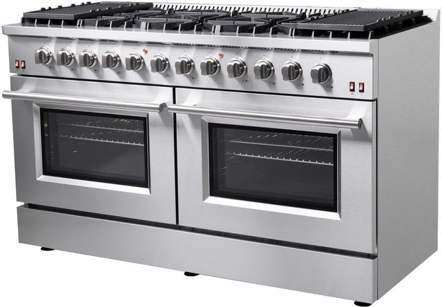FORNO® Alta Qualita 60" Stainless Steel Pro Style Dual Fuel Range-0