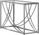 Coaster® Lille Glass Top Chrome Rectangular Sofa Table Accents-0