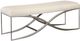 Riverside Furniture Maisie Champagne/White Upholstered Bed Bench-0