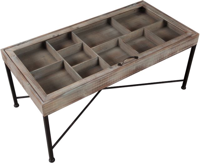 Signature Design by Ashley® Shellmond Coffee Table with Display Case-1