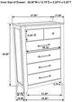Coaster® Hazlewood Vineyard Oak Bedroom Chest of Drawers-2