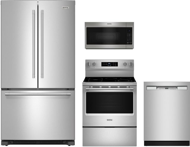 Maytag® 4 Piece Fingerprint Resistant Stainless Steel Kitchen Package