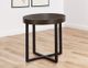 Steve Silver Co. Yukon Walnut End Table with Black Base-1