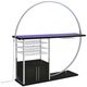 Coaster® Risley Chrome/Dark Charcoal Bar Cabinet with LED-2