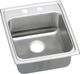 Elkay Lustertone® Classic Lustrous Satin 17" x 20" x 6-1/2" 2-Hole Single Bowl Drop-In ADA Sink-0
