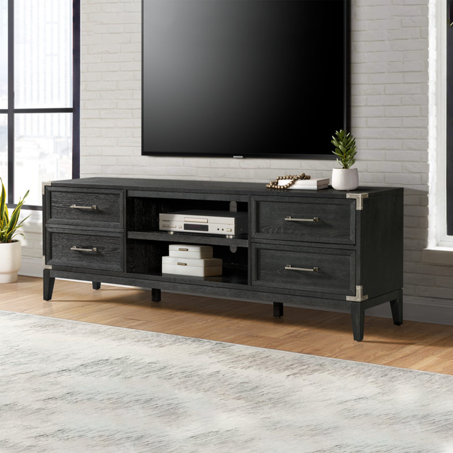Intercon Laguna Weathered Steel 84" TV Console-3