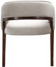 Michael Amini® Houston Mushroom Gray/Walnut Vanity Chair-2