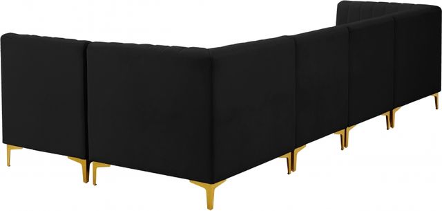 Meridian Furniture Alina Black Velvet Modular Sectional-1